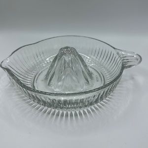 Vintage Federal Glass, Pressed Glass Juicer Circa 1950s, Excellent Condition